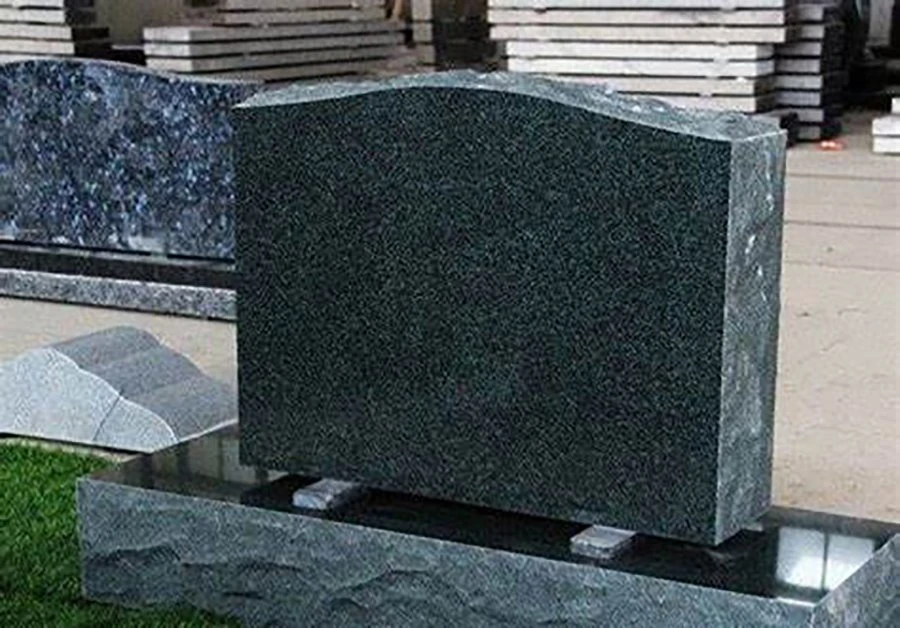 Forest Green Granite Headstone Forest Green Granite Headstone
