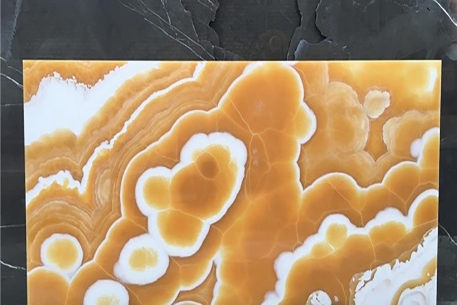 Orange Onyx Marble Slab 02