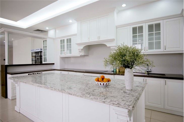 Alaskan White Quartz Kitchen