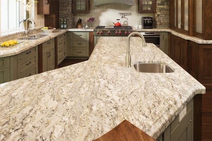 African Rainbow Granite Kitchen