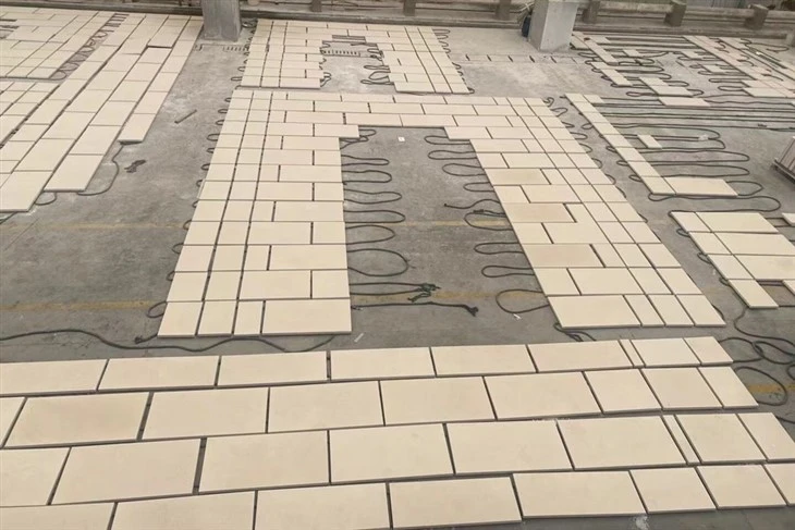 Gascogne Beige Limestone Customized Tile Layout 01