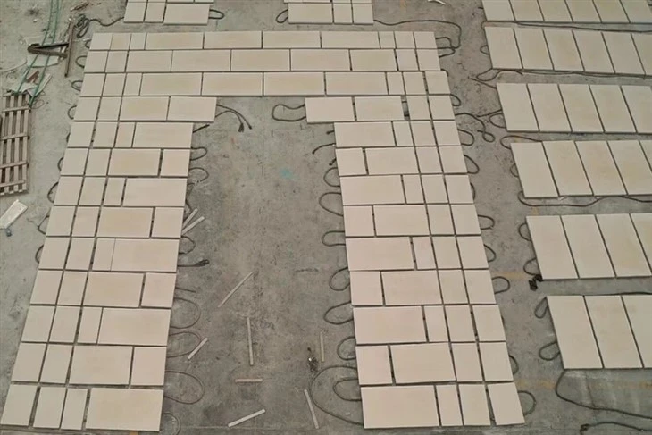Gascogne Beige Limestone Customized Tile Layout 02