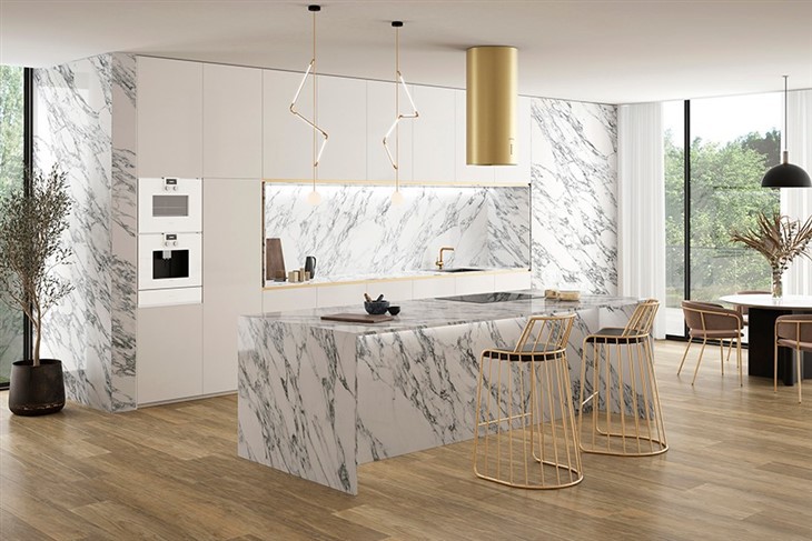Arabescato White Marble Countertop