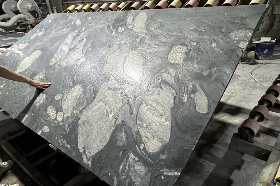 Green Marinace Granite Slab Leathered Green Marinace Granite Slab Leathered
